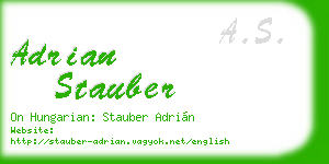 adrian stauber business card